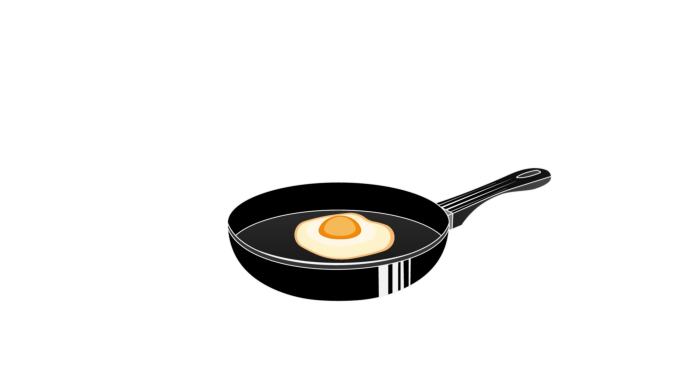 煎锅煎蛋油炸零食家庭生活