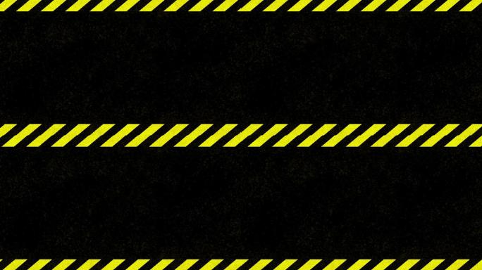 小心危险的黄色路障胶带背景框