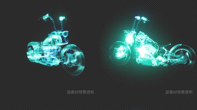 虚拟摩托车（带透明背景）