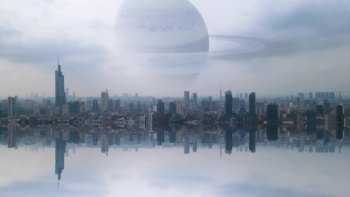 南京玄武湖紫峰大厦星球镜像未来科技航拍
