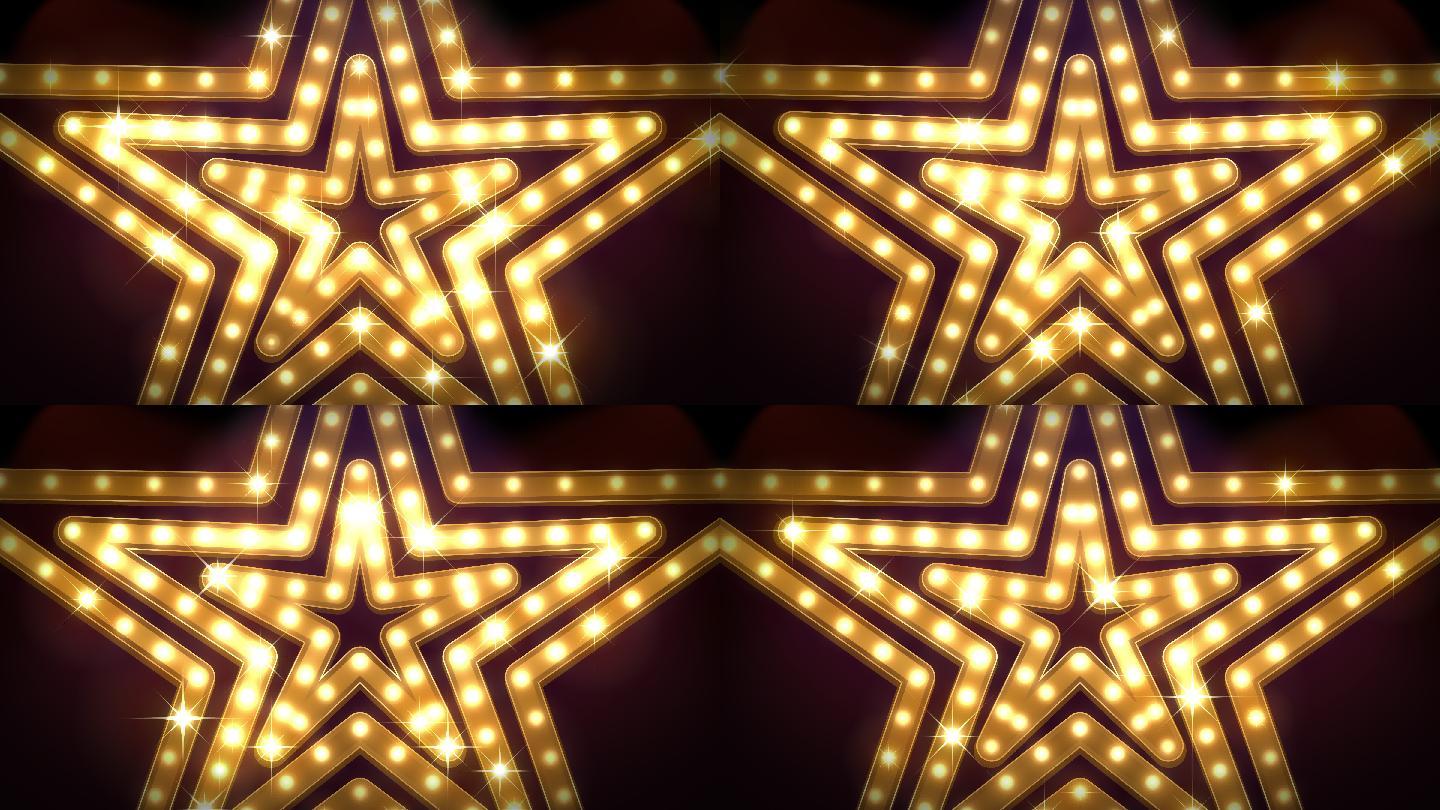 剧场灯光抽象背景闪烁星光大道节目