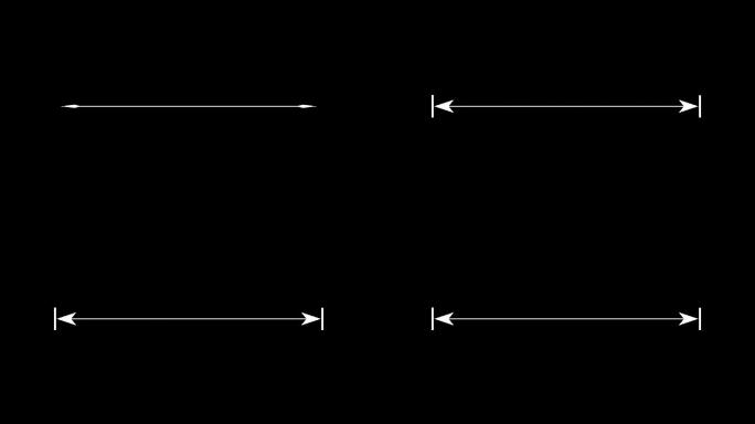 4K测量距离线条箭头