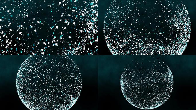 抽象背景抽象粒子球