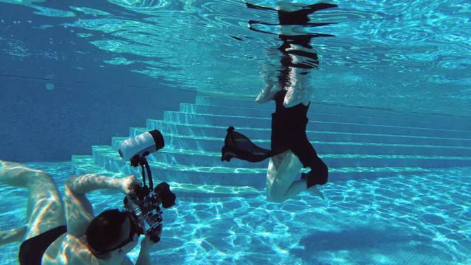 水下摄影水下婚纱拍摄水下摄影拍摄花絮水下