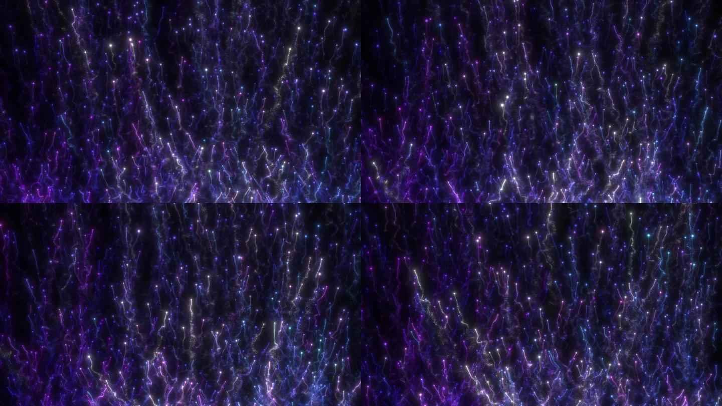 紫光发散粒子流