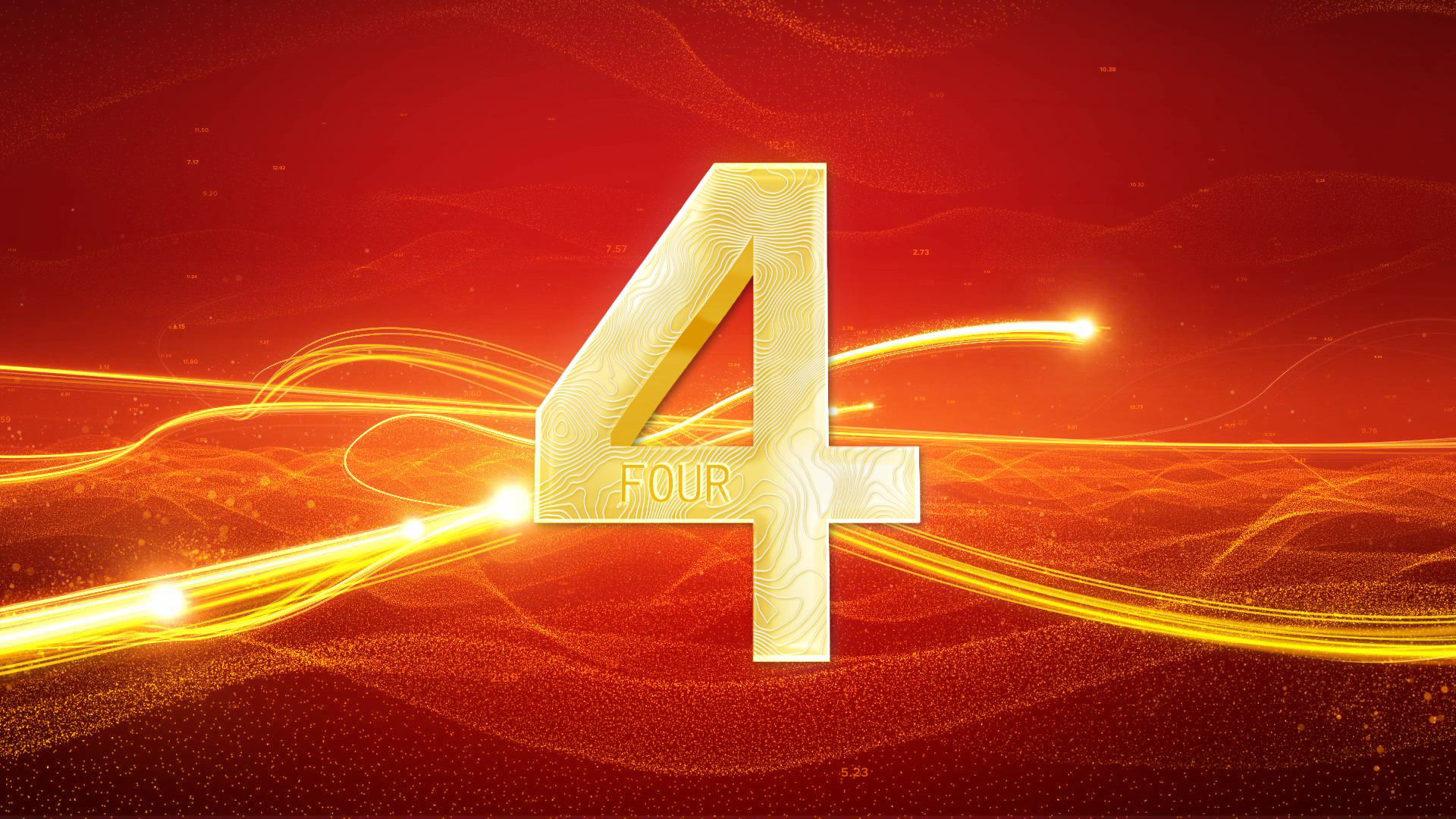 红色1920金属倒计时 倒计时10秒