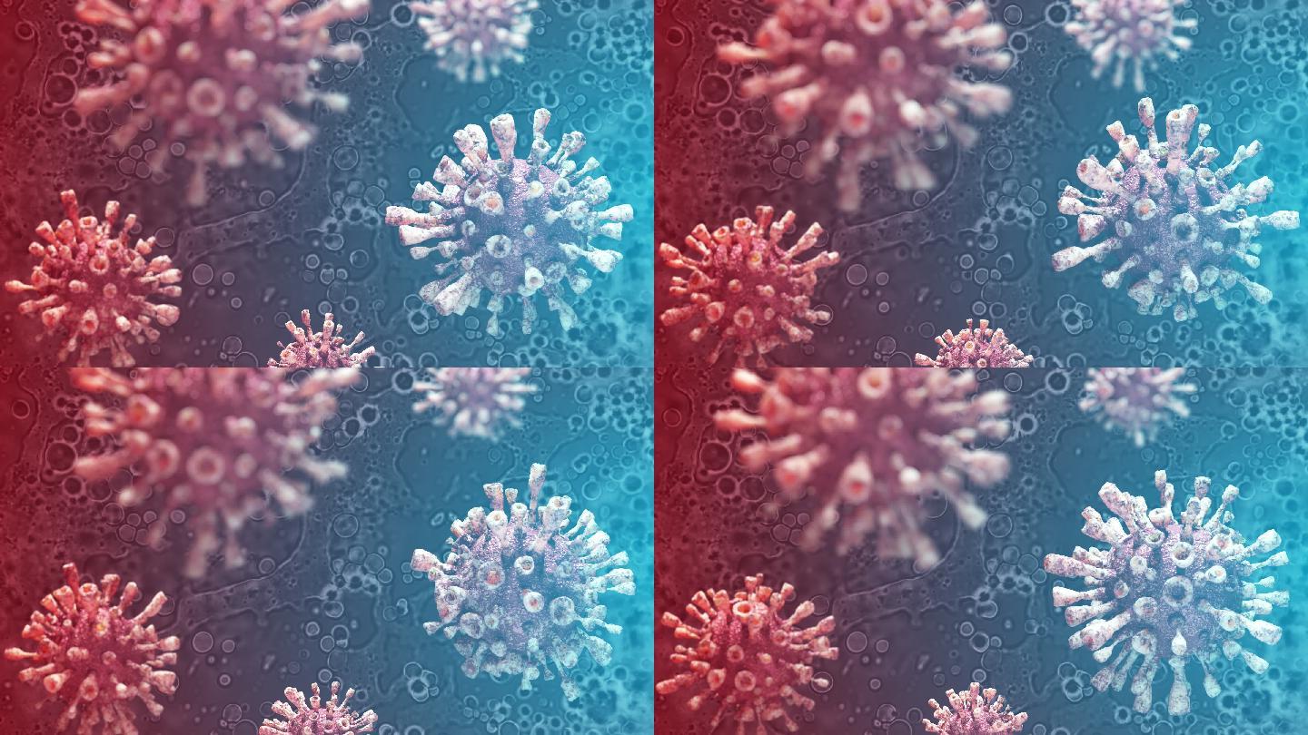 新冠病毒  细菌 电子显微镜下的冠状病毒