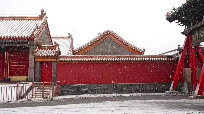 沈阳故宫北陵下雪升格