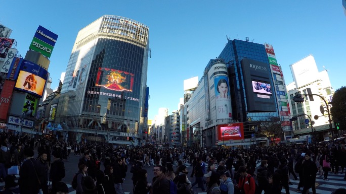 东京日本东京人行道人流都市人流东京街景