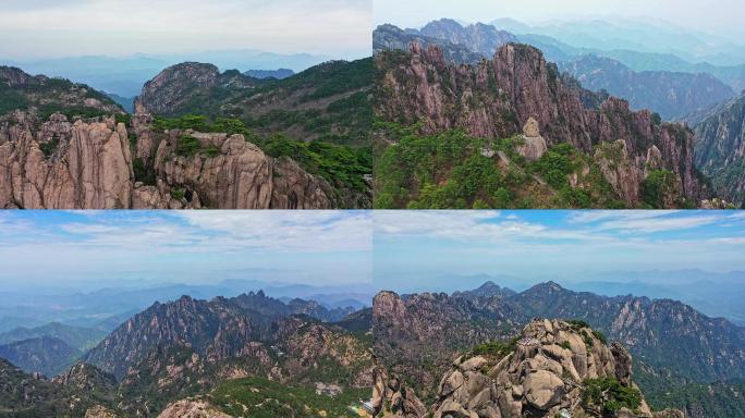 航拍黄山夏季风光