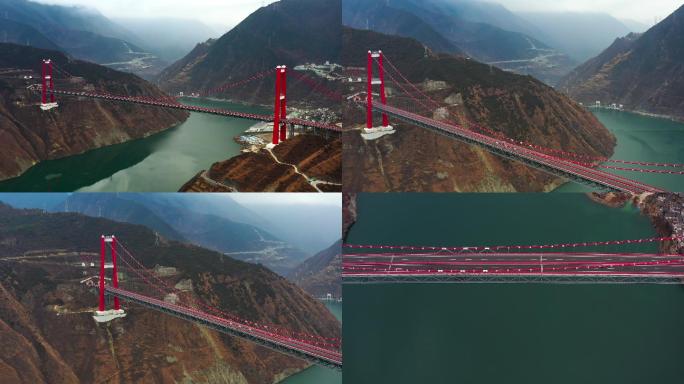 甘孜藏区兴康特大桥4K航拍02