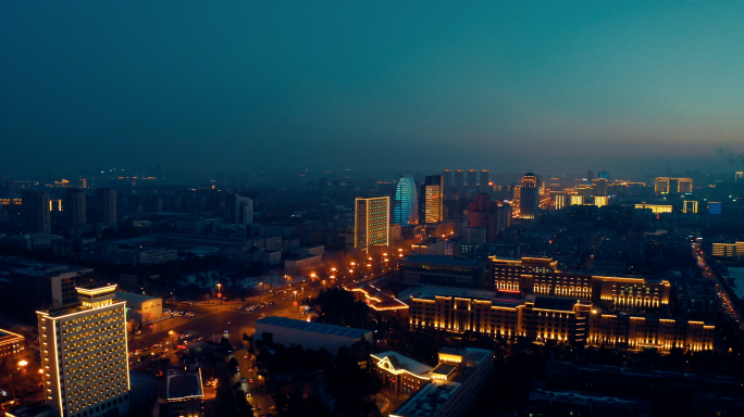 长春冬季航拍多组片段