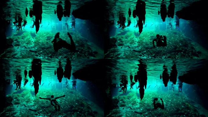 水下游客视频素材