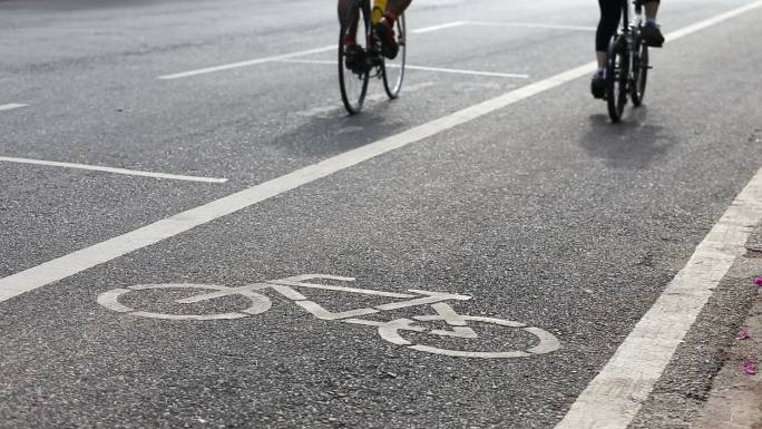 自行车专用道共享经济低碳出行绿色新能源