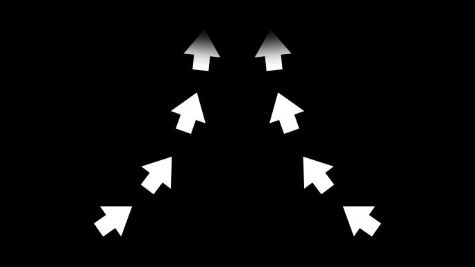 4K无缝循环运动方向箭头