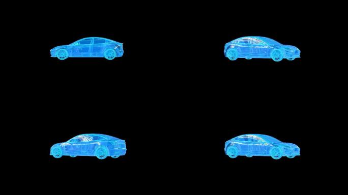 三维全息汽车360度展示动画