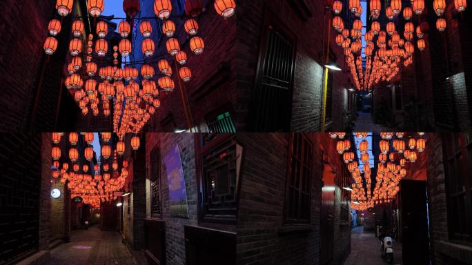 广西南宁三街两巷老街区的灯笼