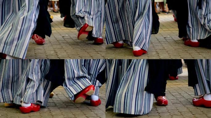 传统鞋木制荷兰舞蹈