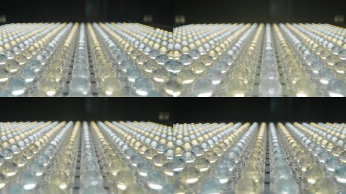 LED灯泡的微距拍摄。