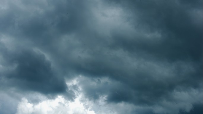 暴风雨云的延时恶劣天气