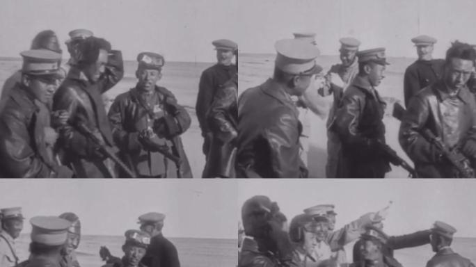 1925年奉军将领在秦皇岛游玩