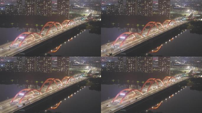 【高清4k】沈阳长庆桥街景空镜（灰片）