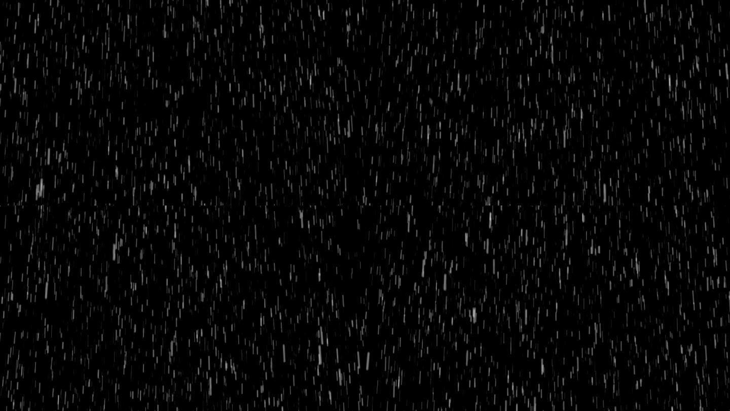 黑色背景上的雨动画