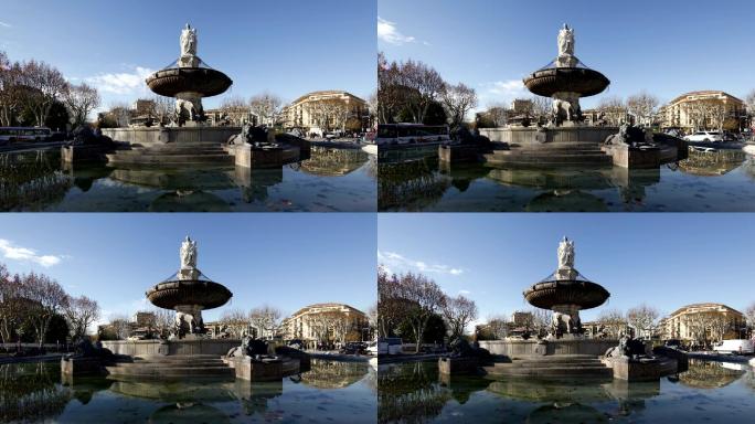 法国普罗旺斯艾克斯罗通德喷泉