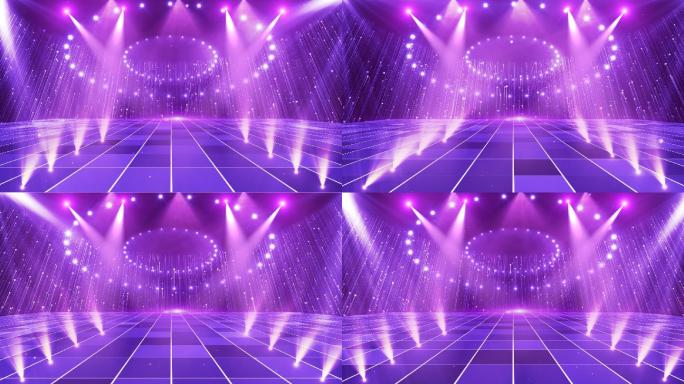 紫色殿堂走廊灯光闪烁颁奖舞台背景