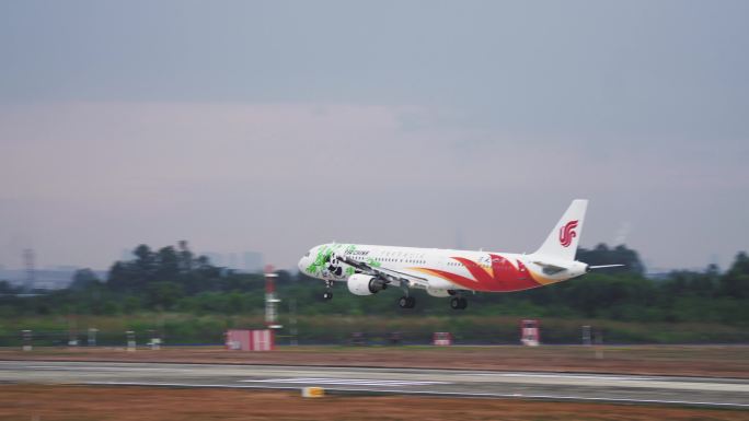 4K中国国际航空飞机降落