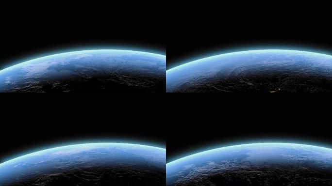 地球蔚蓝星球自转视频素材
