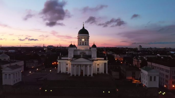 赫尔辛基大教堂芬兰首都议会地标风光