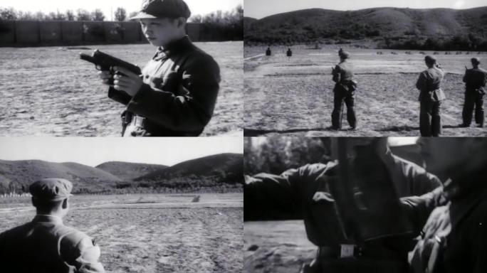60年代士兵训练打靶