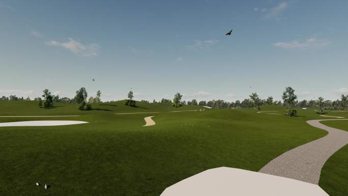 高尔夫球场三维动画