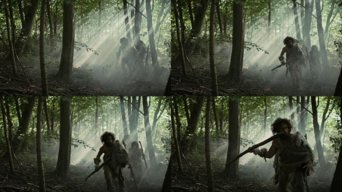 部落中的猎人寻找猎物。