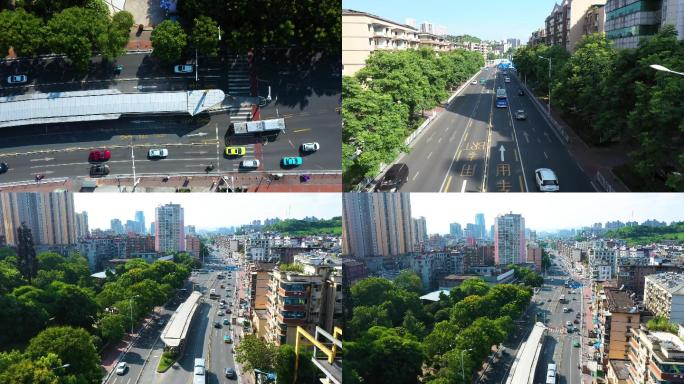 BRT道路交通 宜昌城市交通 公交专用道