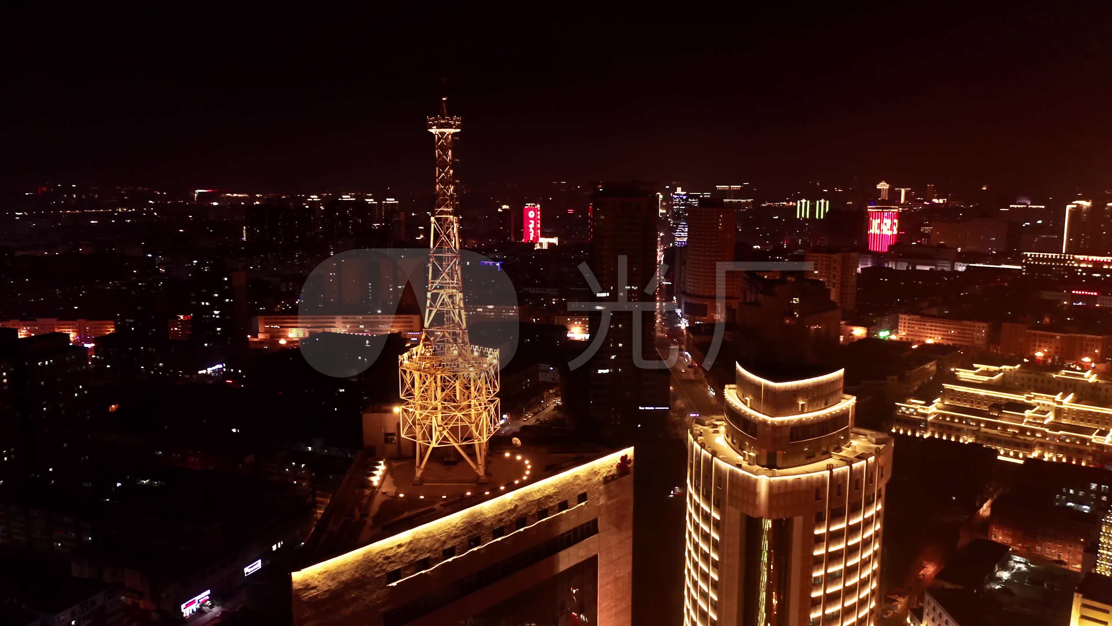 长春站夜景,老长春站夜景图片,北国春城长春站夜景_大山谷图库