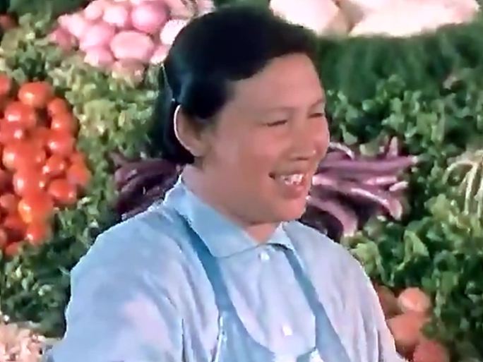 70年代的上海菜市场