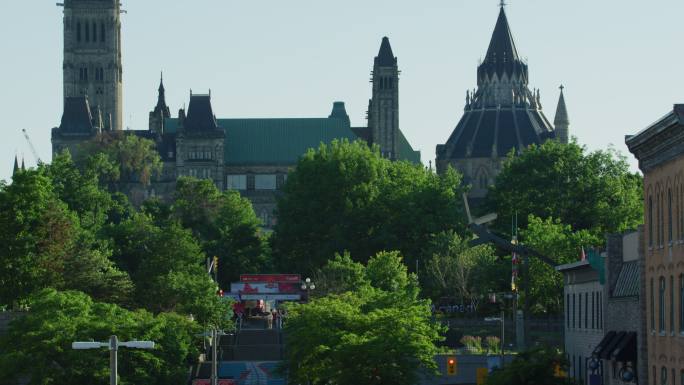 加拿大渥太华的议会大楼。