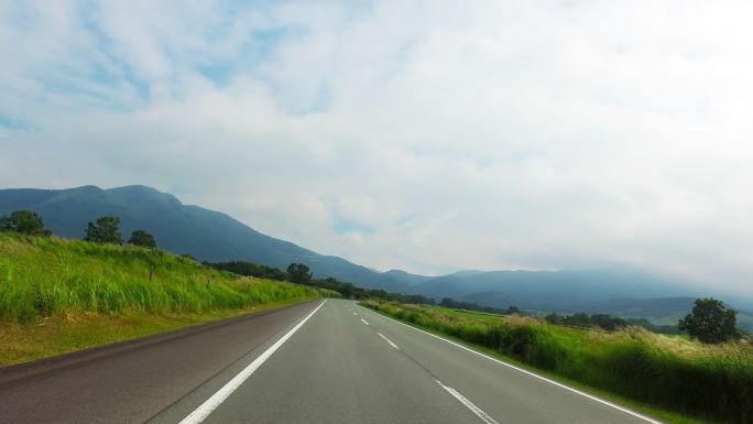 乡村公路驾车开车主观摩托车高速