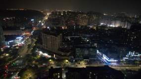 台州温岭夜景4k航拍DJI_0171视频素材