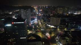 台州温岭夜景4k航拍DJI_0172视频素材