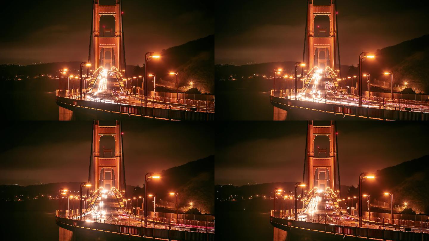 旧金山金门大桥之夜