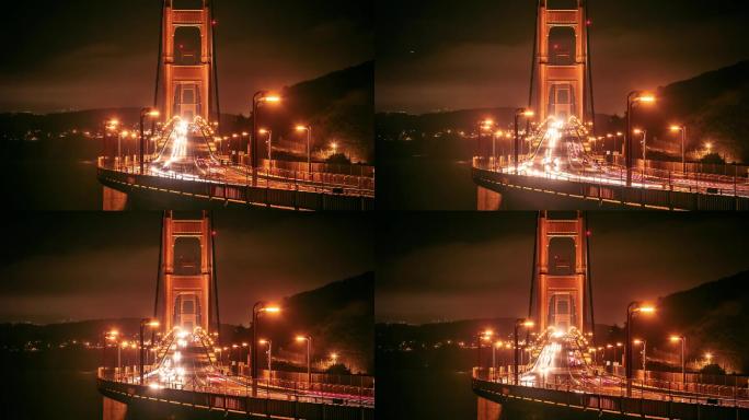 旧金山金门大桥之夜