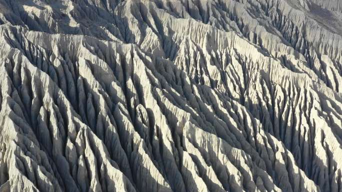 新疆风景之独山子大峡谷纹理视频