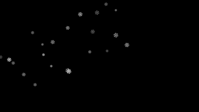 随风飞舞 飘飞 雪花  雪花粒子