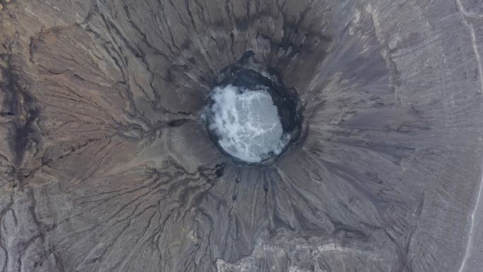 布罗莫山鸟瞰图印度地貌尼西亚爪哇岛火山岛