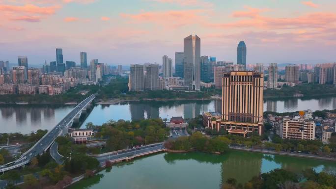 惠州西湖大范围甩尾延时