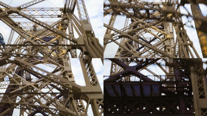 开车经过昆斯伯勒大桥，仰望天空