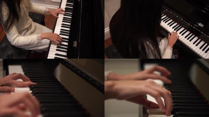 钢琴  弹钢琴